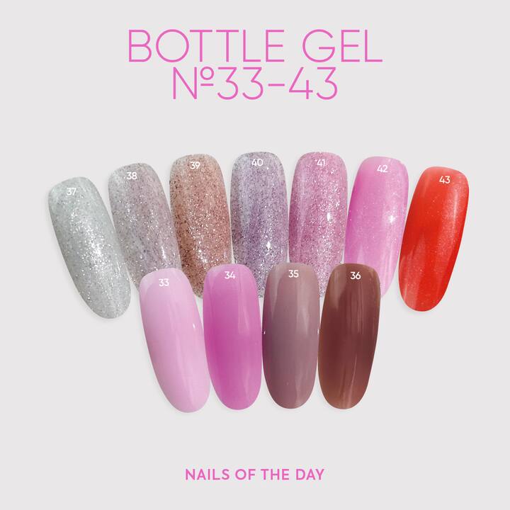 NOTD. Gel Bottle Gel №37, 10 ml, gel extra fuerte #3