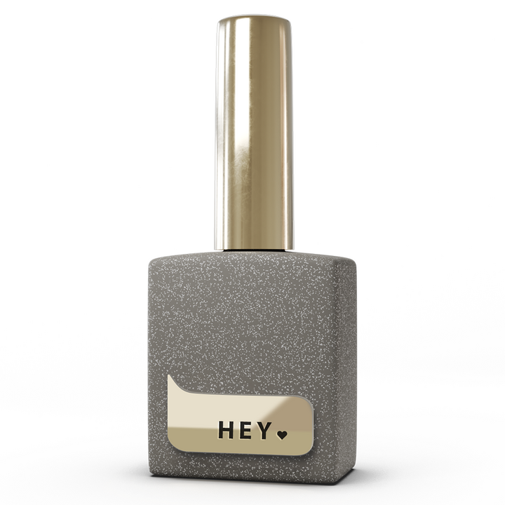 HEYLOVE. Silver Flakes Matte Top coat, 15 ml, Топ матовый с серебристой фольгой — HEYLOVE, NAILSMADE