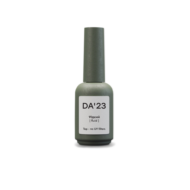 DA'23. Fluid Top coat, no UV-filters, 14 ml, рідкий топ без UV-фільтрів #1