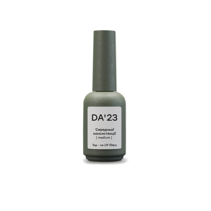 DA'23. Medium Top coat, no UV-filters, 14 ml, топ середньої консистенції без UV-фільтрів #1