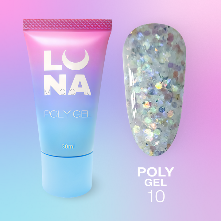 LUNAmoon. Polygel #10, 30 ml, полигель #2