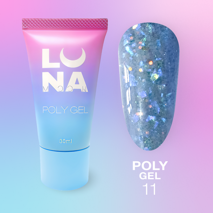 LUNAmoon. Polygel #11, 30 ml, полигель #2
