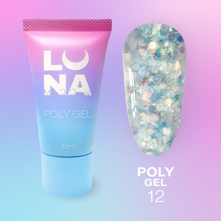 LUNAmoon. Polygel #12, 30 ml, полигель #2