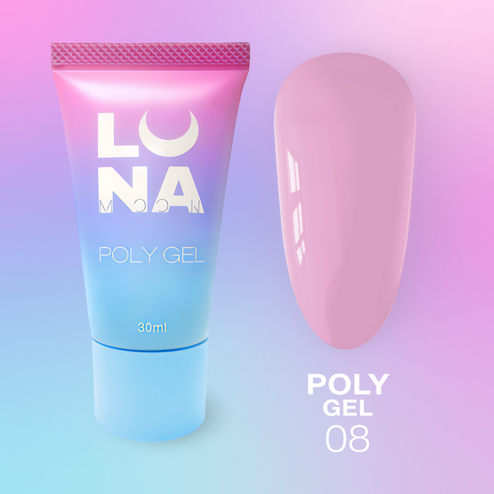 LUNAmoon. Polygel #08, 30 ml, полигель #2