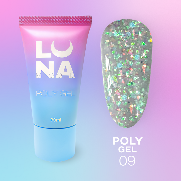 LUNAmoon. Polygel #09, 30 ml, полигель #2