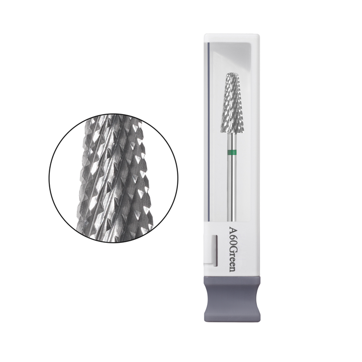GA&MA. Carbide Max nail drill bit, A60Green. Fresa de carburo "Cono truncado", verde, Ø 6 mm #1