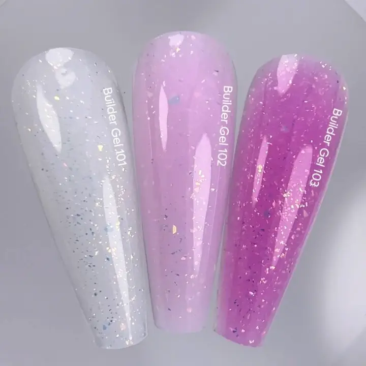 NOTD. Builder Gel, #103, 15 ml. Gel de construcción con pan de oro, rosa #3
