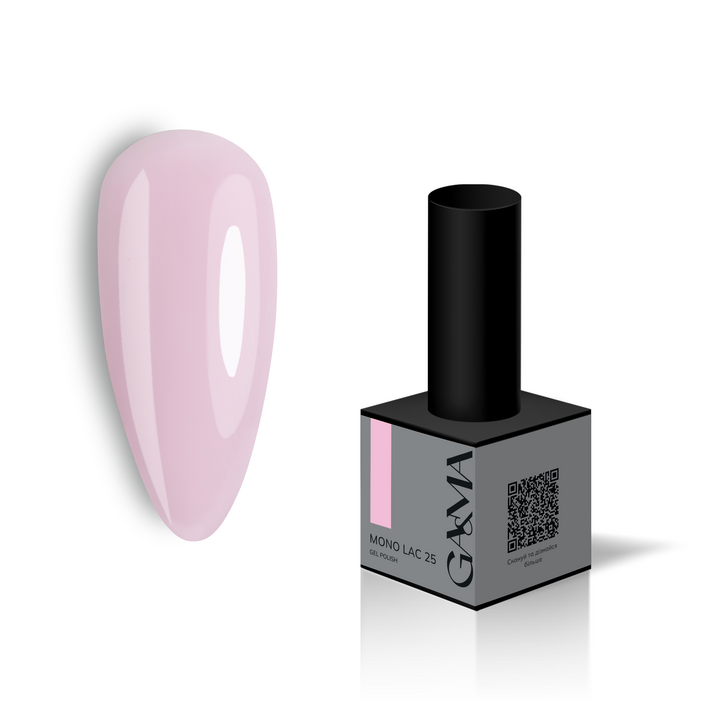 GÉMELY (ex GA&MA). Single-phase Gel Polish, Mono Lac, #025, 6 ml. Однофазний гель лак, "Моно лак" #2