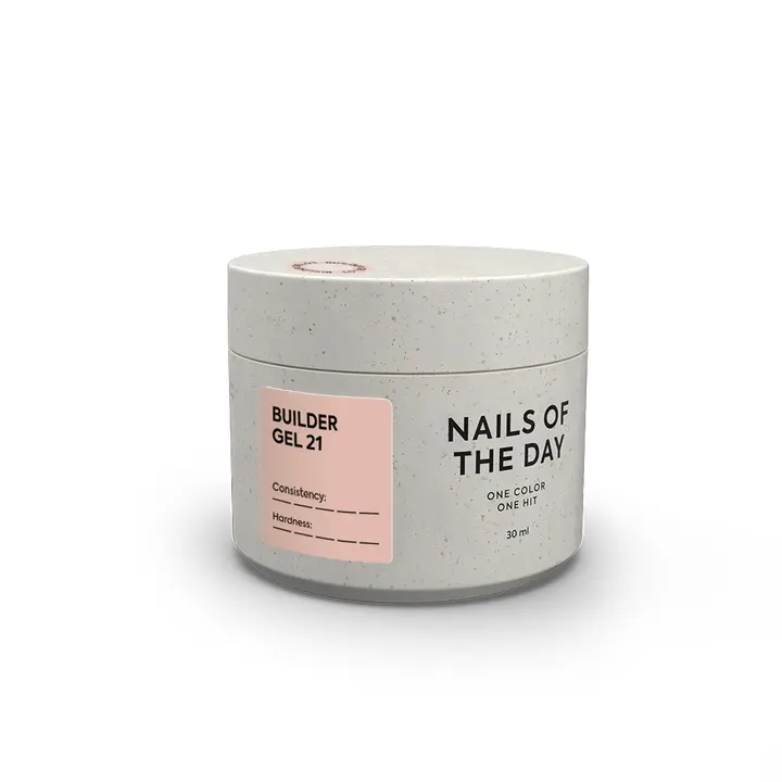 NOTD. Builder Gel, #21, 30 ml. Gel per ricostruzione, nude caldo #1
