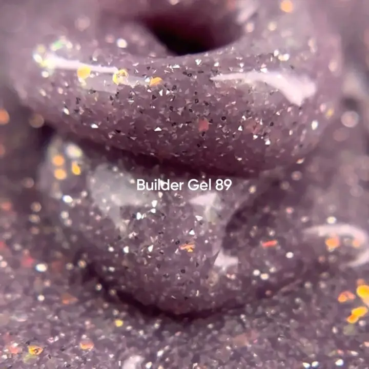 NOTD. Builder Gel, #89, 15 ml. Gel de alongamento, lavanda frio reflexivo #2