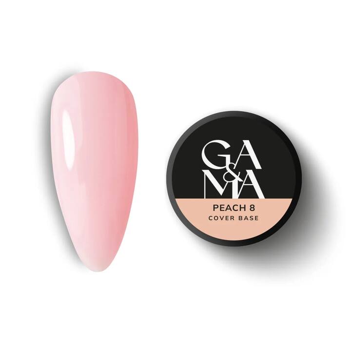GA&MA. Base coprente #8, Pesca, 30 ml #1