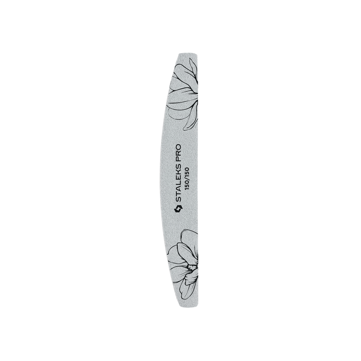 STALEKS. Set of 25 pcs, Nail file "half-moon" 150/150 grit, mineral, EXPERT 40 #2
