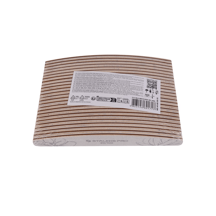 STALEKS. Set 25 pz, Lima "mezzaluna" 80/100 grit, minerale, EXPERT 40 #5