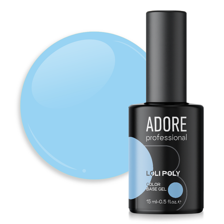 ADORE. Loli Poly Base, №12, Ice, 15 ml. Кольорова полібаза #1