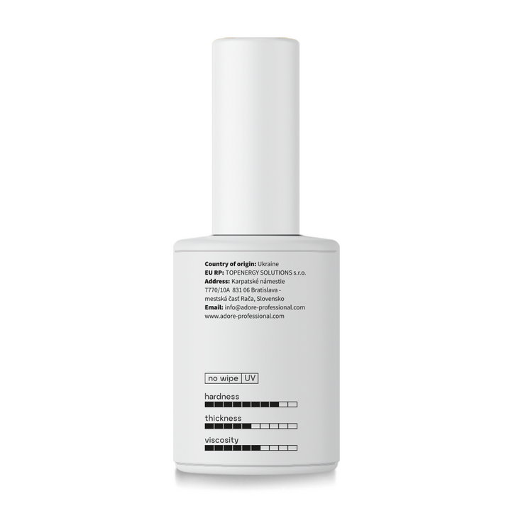 ADORE. PRO Classic Top coat, with UV-filters, 15 ml. Класичний топ без липкого шару, з УФ-фільтрами #2