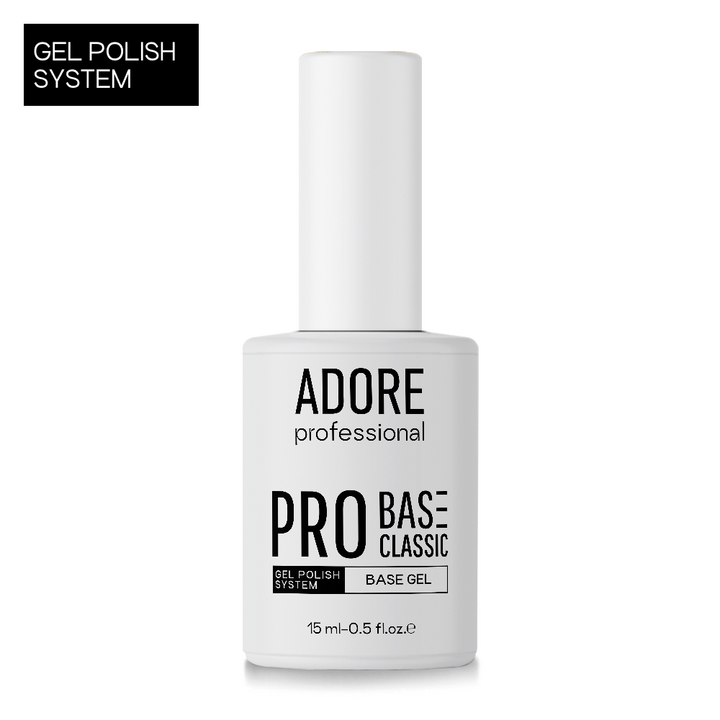ADORE. PRO Base Classic, clear, 15 ml. Прозора база для гель-лаку #1