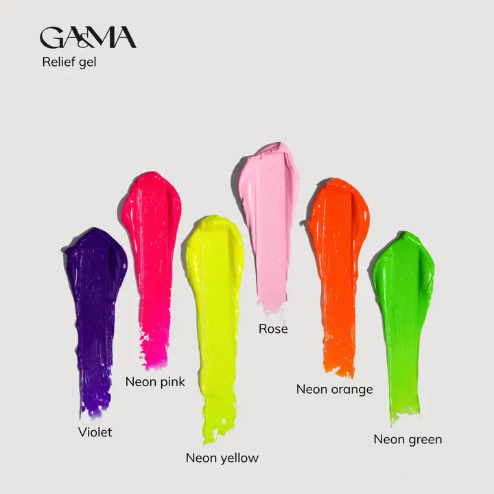 GÉMELY (ex GA&MA). Relief gel, rose, 5 g, рельєф гель, трояндовий #4