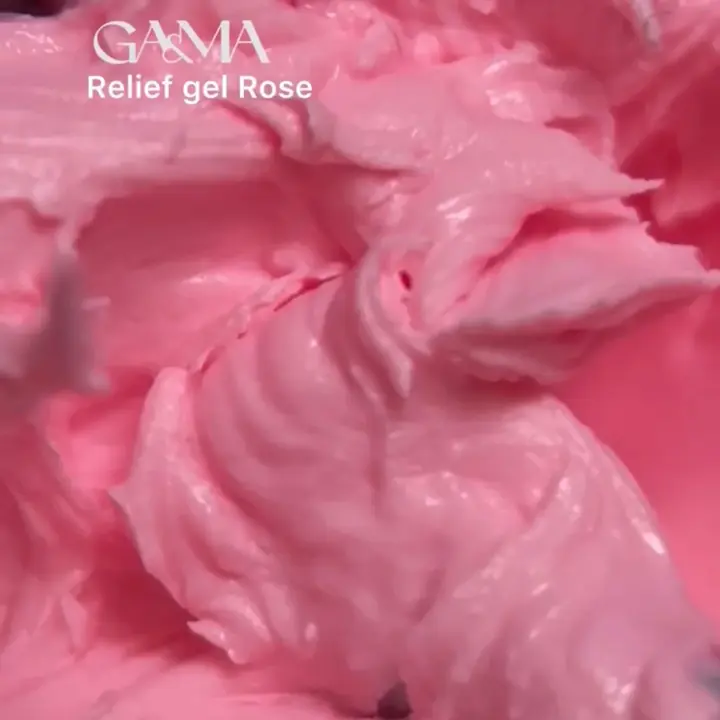 GÉMELY (ex GA&MA). Relief gel, rose, 5 g, рельєф гель, трояндовий #3