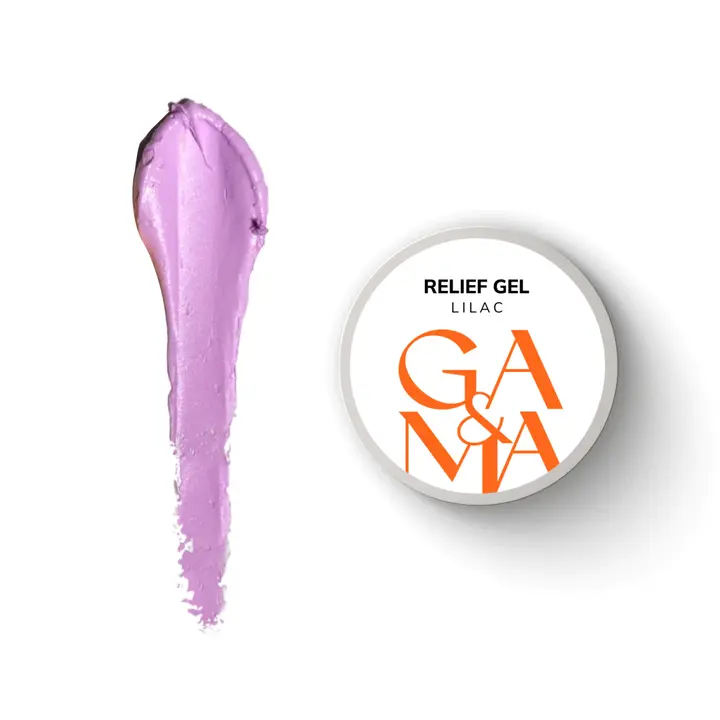 GA&MA. Relief gel, lilac, 5 g, рельєф гель, бузковий #1