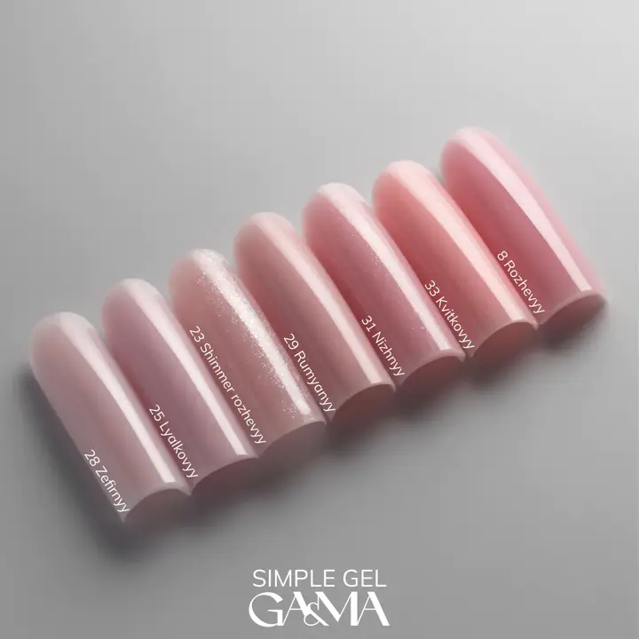 GA&MA. Simple builder gel #29 Rosy, 50 ml, гель без опилу, рум'яний #3