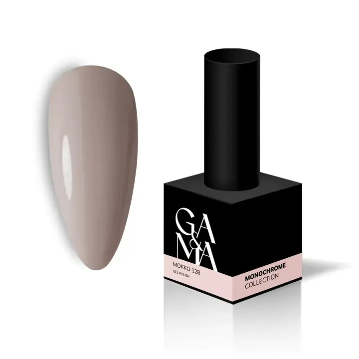 GA&MA. Gel polish #128 MOKKO, 10 ml, gel polish, Moka #1