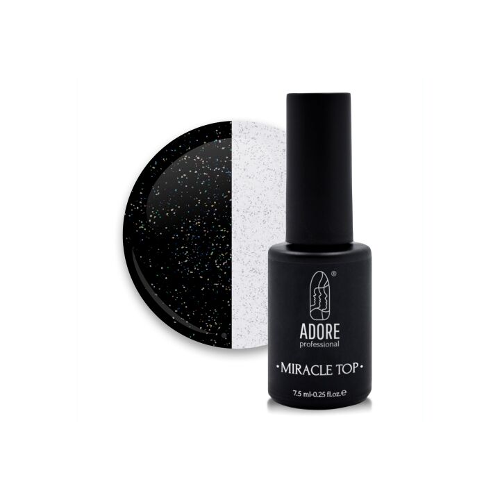 ADORE. Miracle Top coat, №05, Golographic shimmer, 8 ml. Топ з голографічним мерехтінням #1