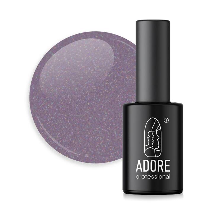 ADORE. Gel Polish, #328, Dahlia, 8 ml. Gel polish, lilas cendré avec micro-brillant #1