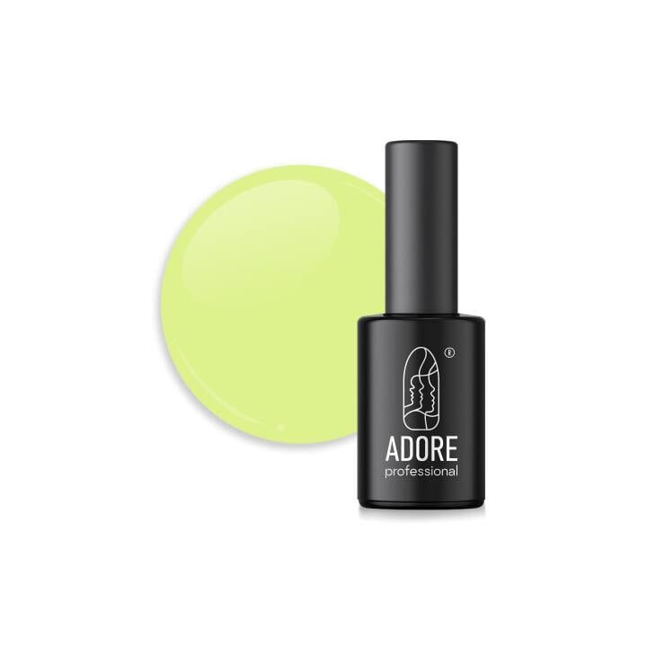 ADORE. Gel Polish, #404, Vegan, 8 ml. Vernis gel, vert citron clair #1