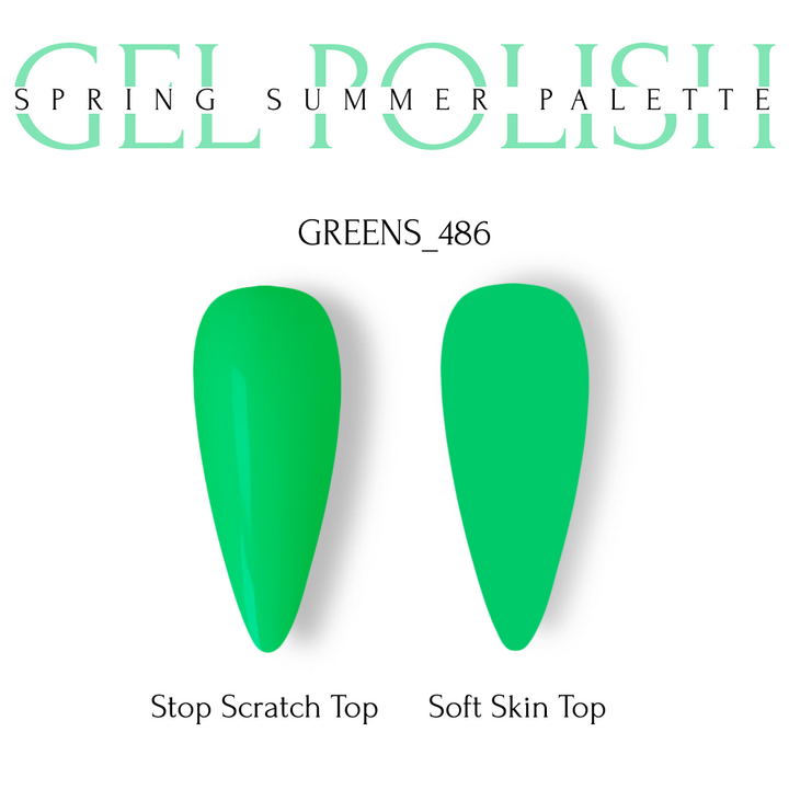 ADORE. Gel Polish, #486, Greens, 8 ml. Gel polish, vert clair saturé #2