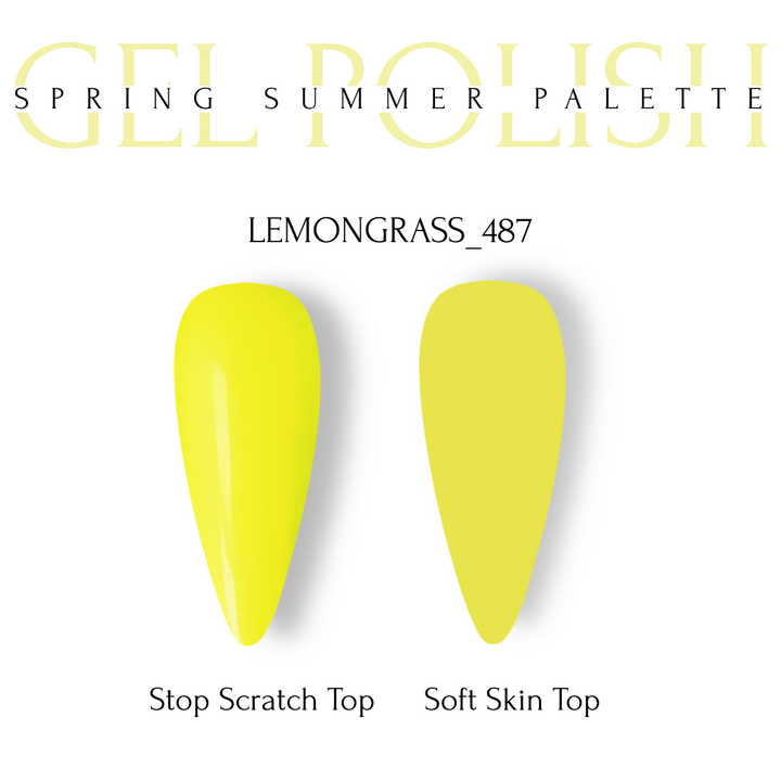 ADORE. Gel Polish, #487, Lemongrass, 8 ml. gel polish, citron moutarde #2