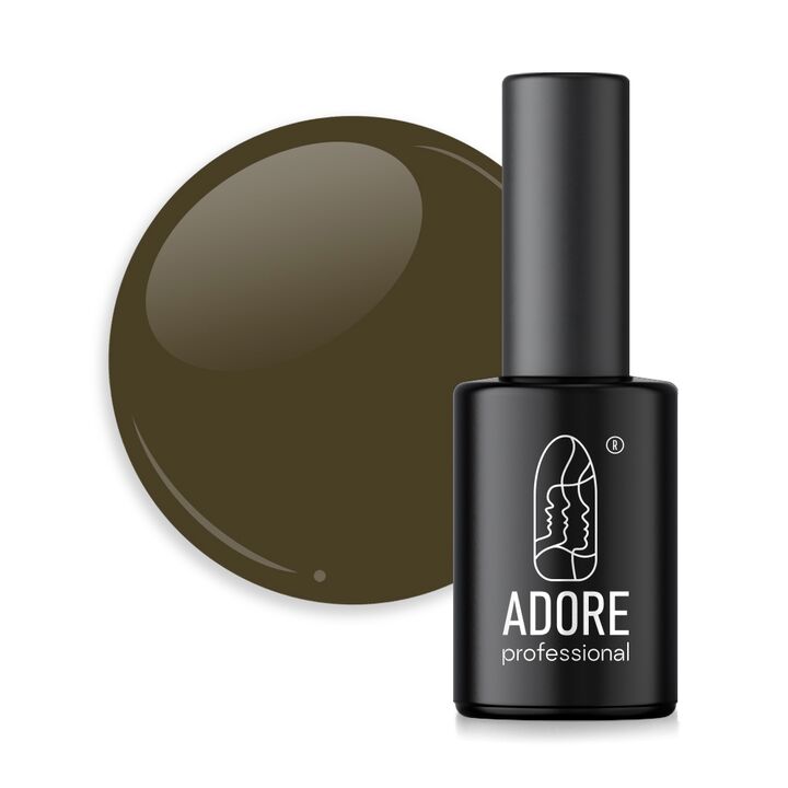 ADORE. Gel Polish, #508, Artichoke, 8 ml. Гель-лак, темний сіро-оливковий #1