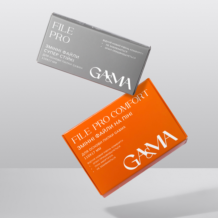 GA&MA. File PRO Comfort, 110 mm x 17mm, 150 grit, 50 pcs. Змінні файли на піні, 150 гріт, 50 шт #2