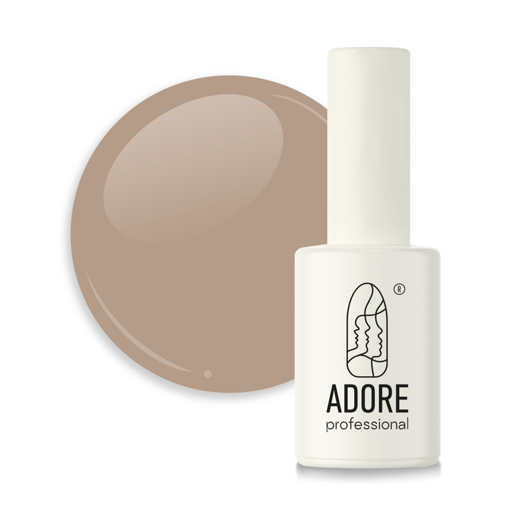 ADORE. French Gel Polish, #F-12, Warm coffee, 8 ml. Гель-лак, теплий кавовий #1