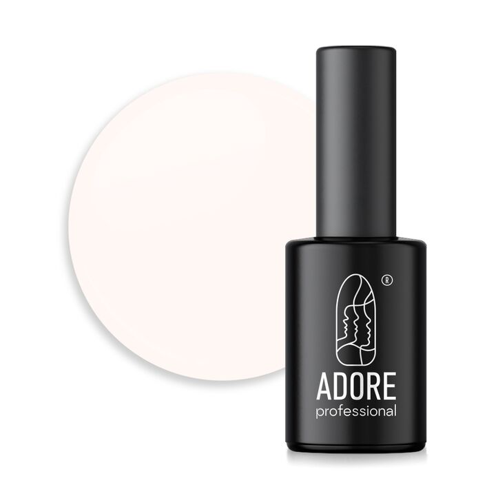 ADORE. Pastel Gel Polish, #P-06, Soft white, 8 ml. Гель-лак, пастельний кермовий #1