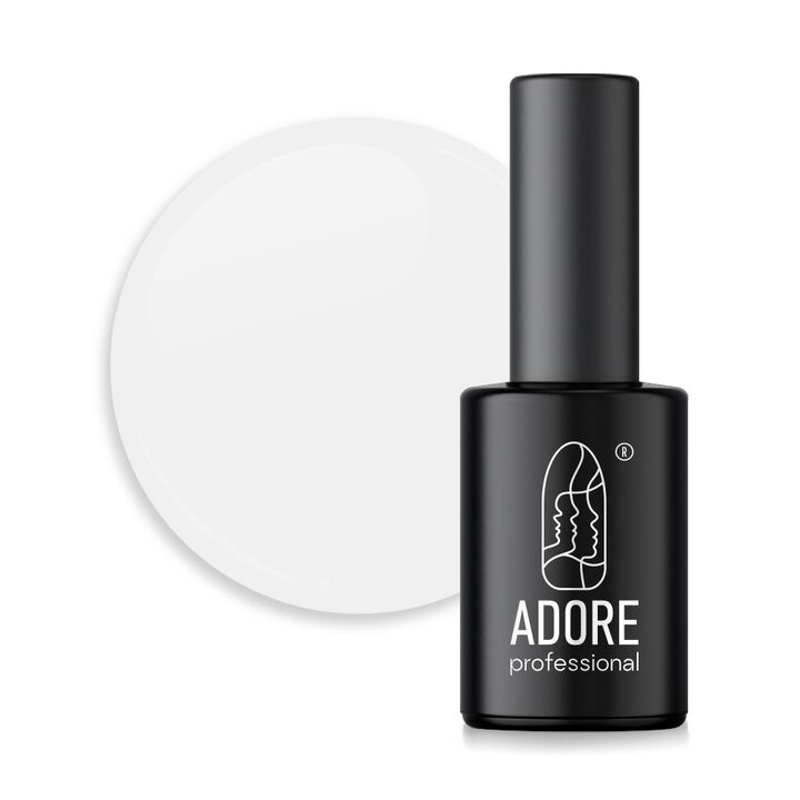 ADORE. Pastel Gel Polish, #P-09, Soft mist, 8 ml. Гель-лак, пастельний світло-сірий #1