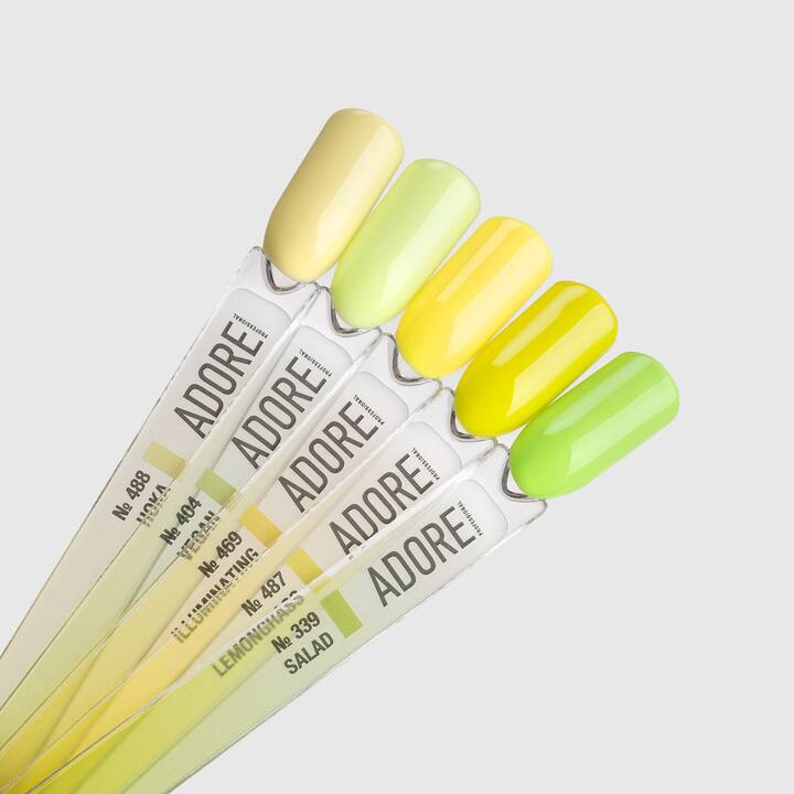 ADORE. Gel Polish, #487, Lemongrass, 8 ml. gel polish, citron moutarde #3