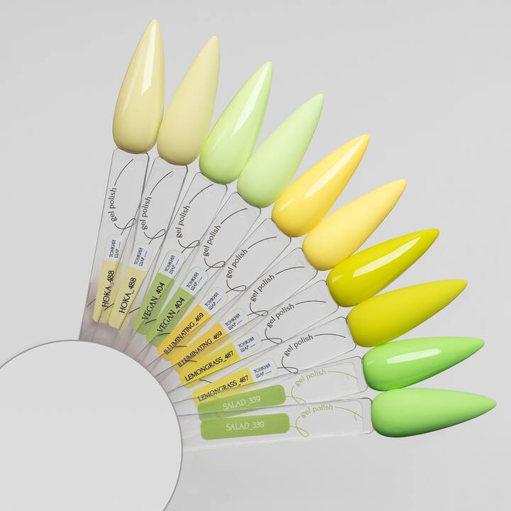 ADORE. Gel Polish, #404, Vegan, 8 ml. Vernis gel, vert citron clair #2
