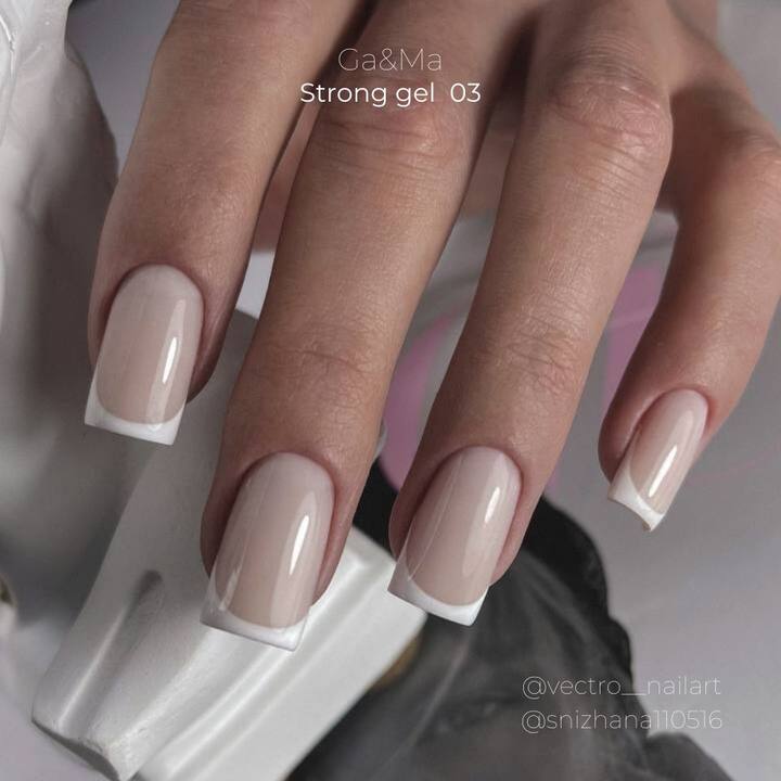 GA&MA. Strong builder gel, Powder #003, 50 ml, гель без опилу, пудровий #5