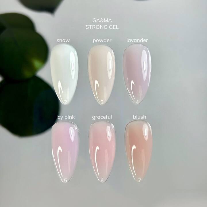 GA&MA. Strong builder gel, Powder #003, 50 ml, гель без опилу, пудровий #2