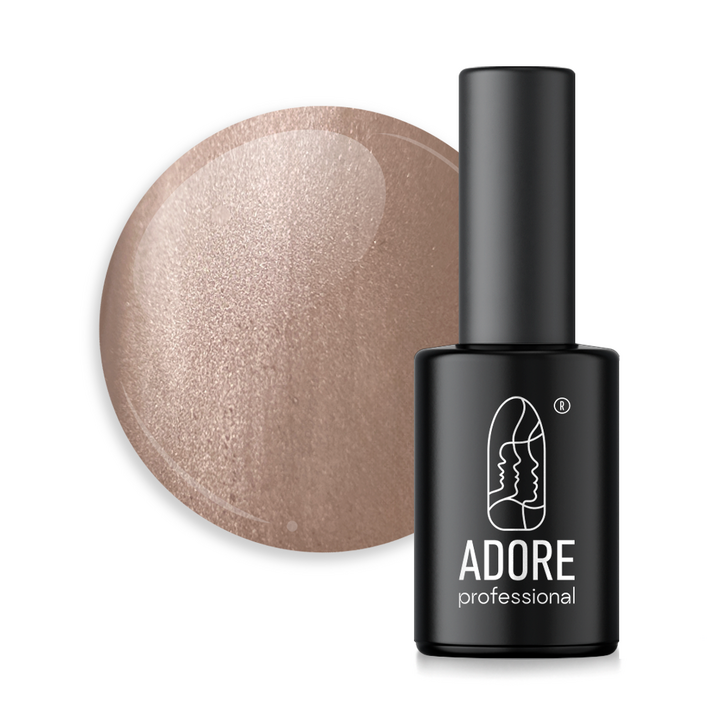 ADORE. Cat's Eye Gel Polish, #Mm-06, Lithium, 8 ml. Вітражний гель-лак "котяче око", мокка #1