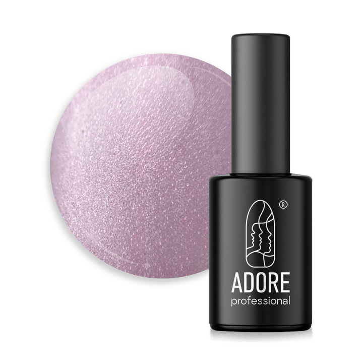 ADORE. Cat's Eye Gel Polish, #Mm-15, Zirconuim, 8 ml. Glasmagnet-Gel-Nagellack "Katzenauge", rosa-fliederfarben #1