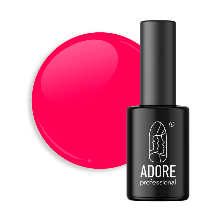ADORE. Neon Max Gel Polish, #Nn-09, Insta, 8 ml. Gel polish, fuchsia néon #1