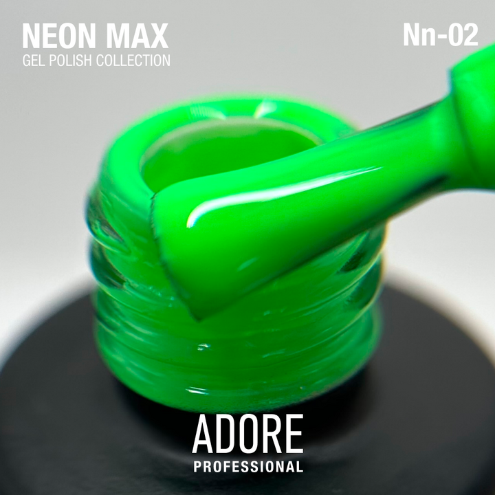 ADORE. Neon Max Gel Polish, #Nn-02, Glitch, 8 ml. Gel polish vert clair #2