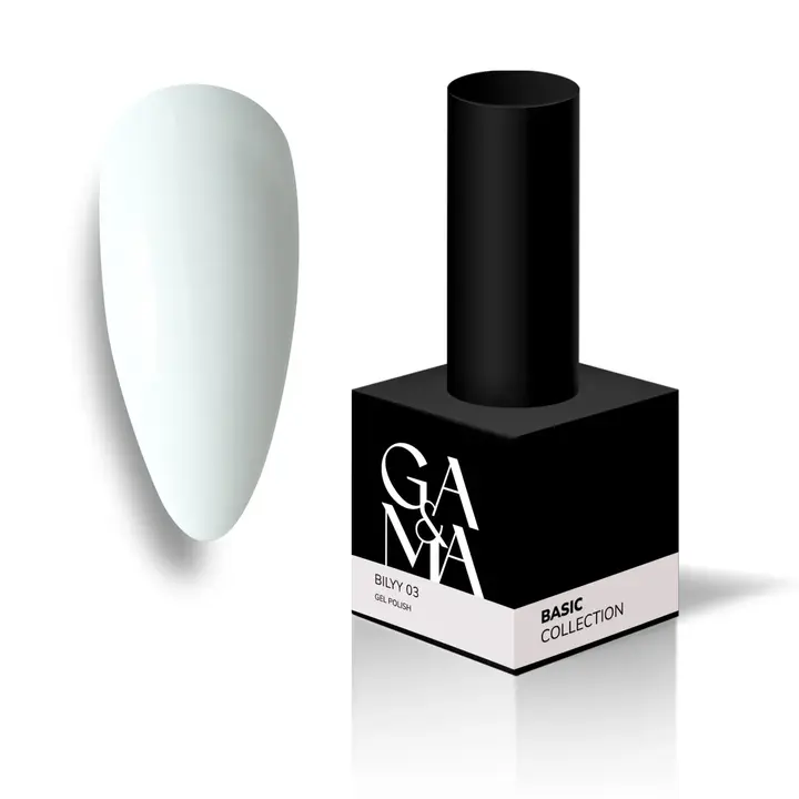 GA&MA. Gel polish #3 WHITE, 15 ml, гель-лак, білий #1