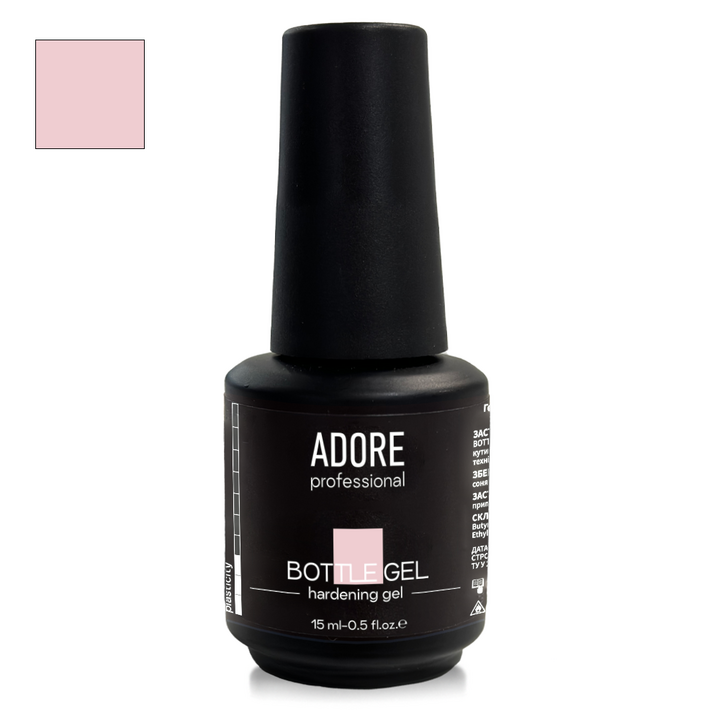 ADORE. Bottle Gel, 15 ml, #03, Milky Pink. Гель для зміцнення, молочний рожевий #1
