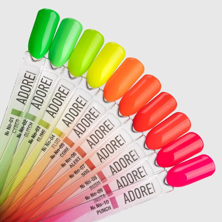 ADORE. Neon Max Gel Polish, #Nn-02, Glitch, 8 ml. Gel polish vert clair #3