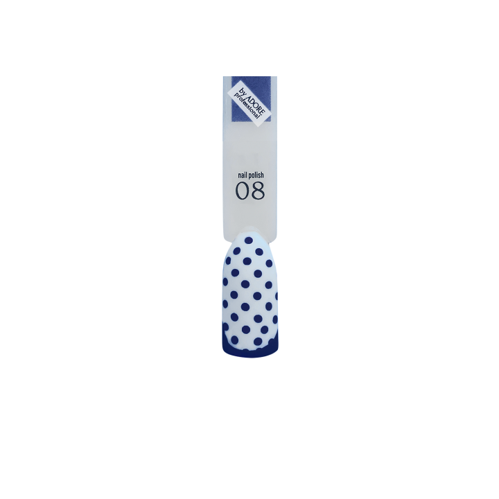 ADORE. Stamping nail polish, №8, Indigo, 8 ml. Лак для стемпінгу, синій #2