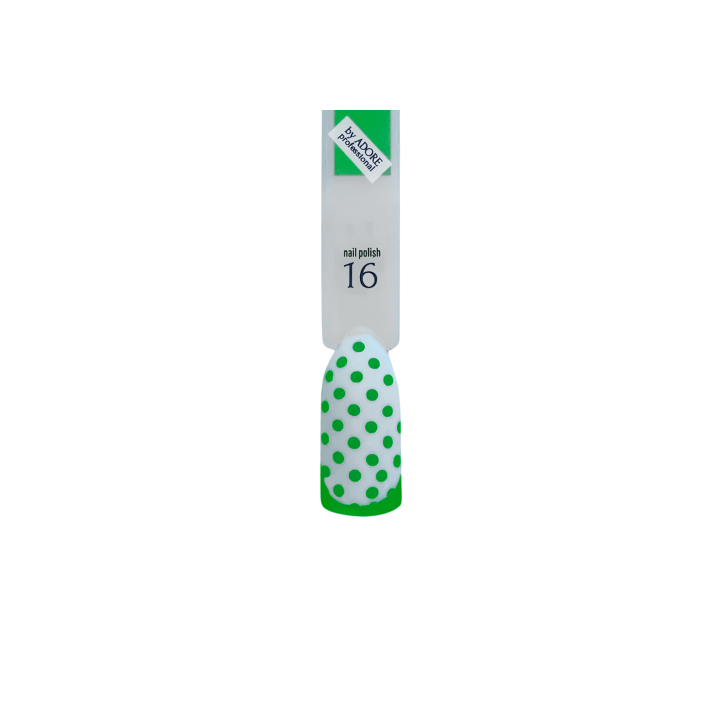 ADORE. Stamping nail polish, №16, Lime, 8 ml. Лак для стемпінгу, салатовий неон #3