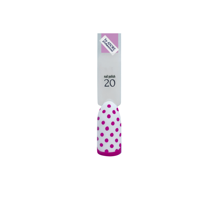 ADORE. Stamping nail polish, №20, Dolly, 8 ml. Лак для стемпінгу, яскраво-рожевий #2