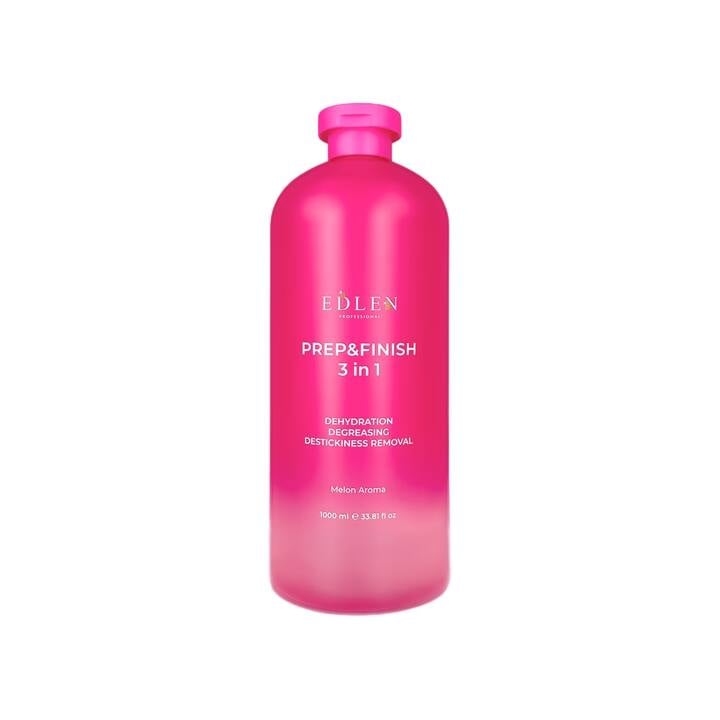 EDLEN. Prep&Finish, Melon, 1000 ml, Знежирювач рожевого кольору з ароматом дині #1